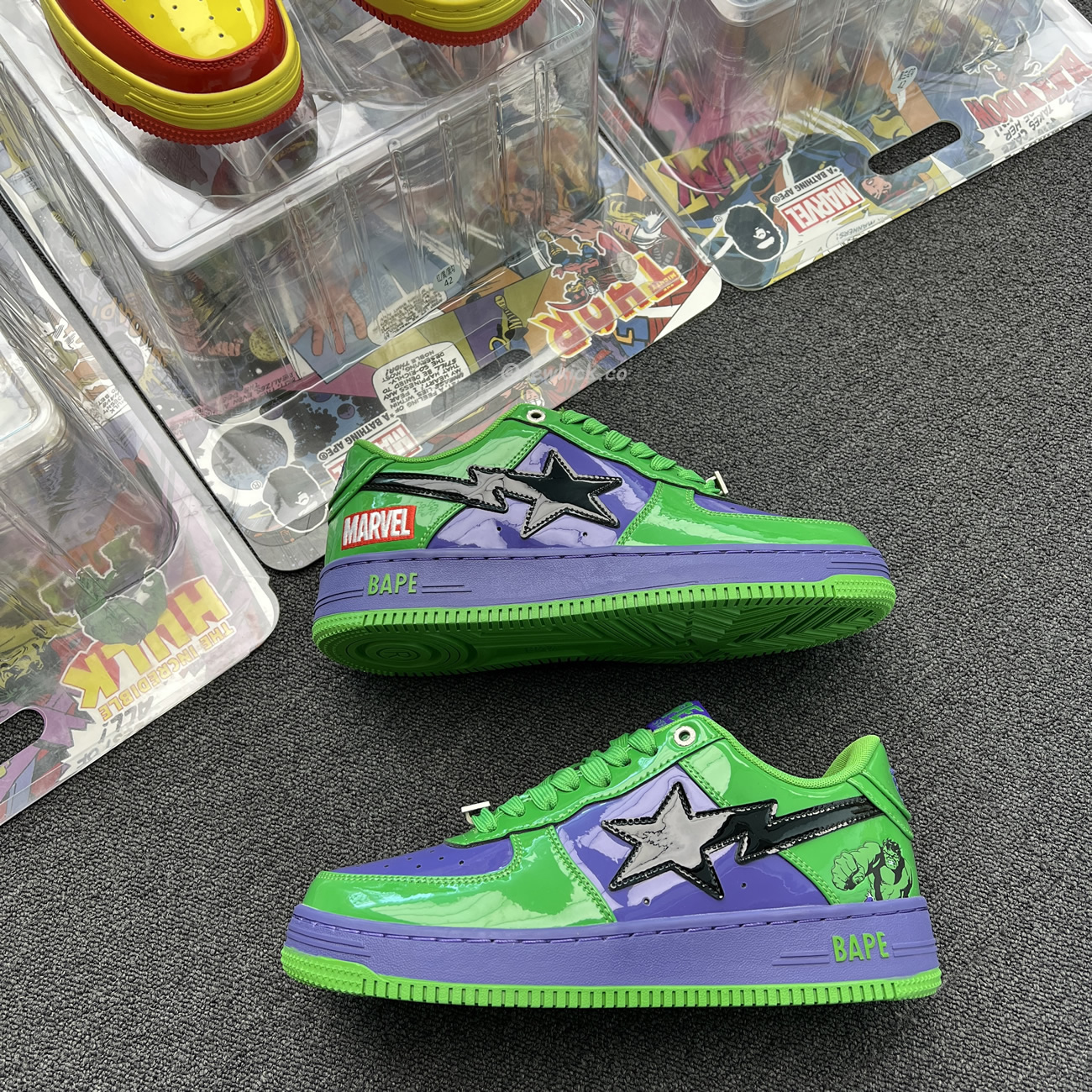 A Bathing Ape Bape Sta Marvel Comics Rocket Raccoon Thor Hulk Captain America Black Widow Iron Man  2022 (24) - newkick.app